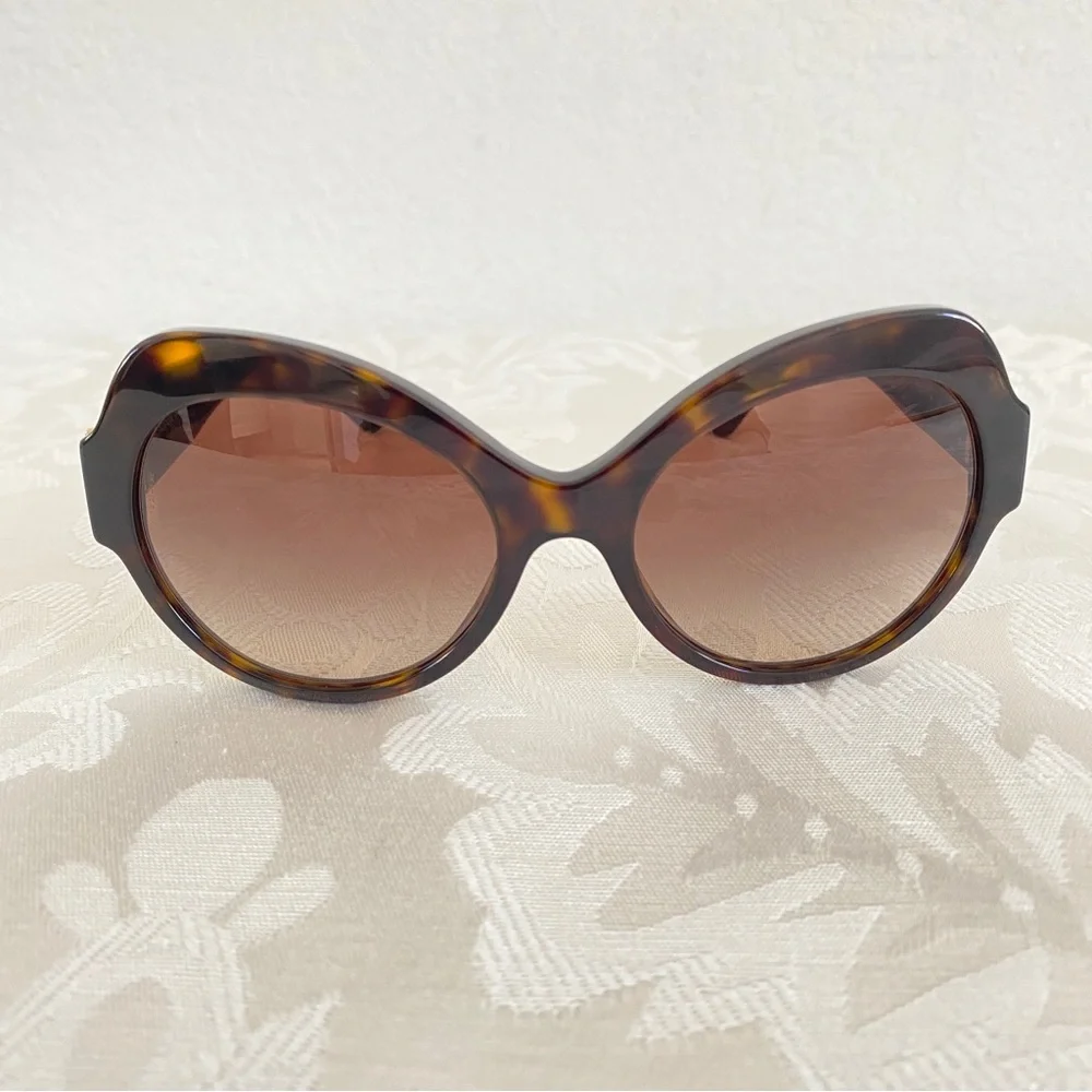 Dolce & Gabbana brown butterfly shape Oversized Sunglasses